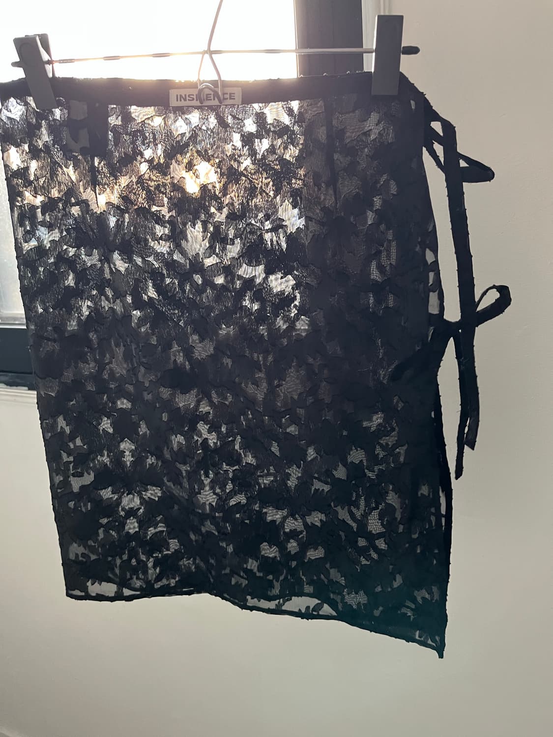 JACQUARD LAYERED SKIRT (black) 상품이미지6