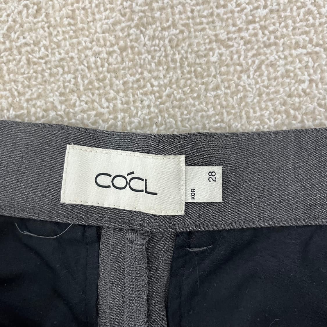 [28] 커스텀어클락 여성 그레이 와이드 슬랙스 정장 바지 0108M1 상품이미지3