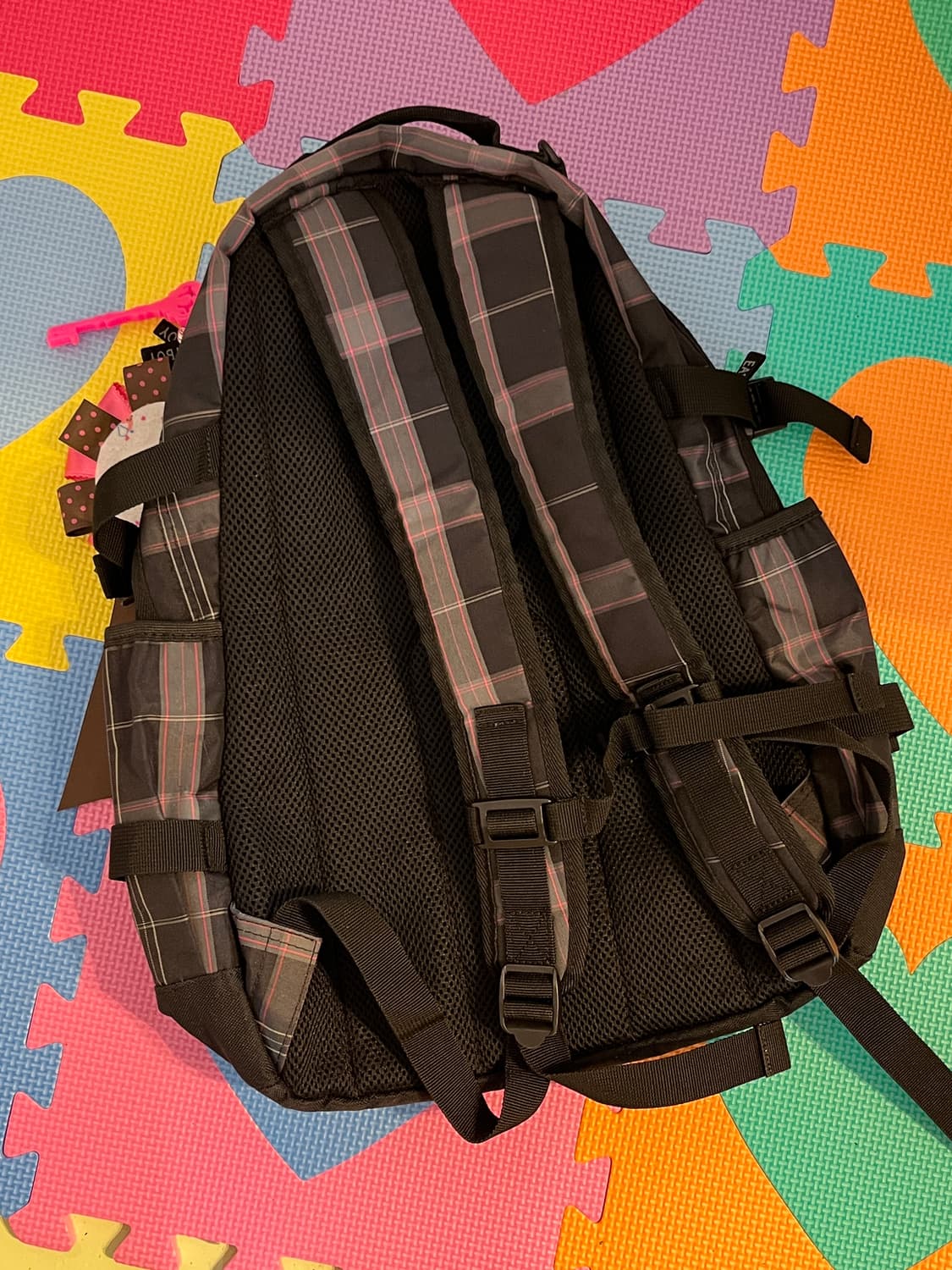 ✔️블랙핑크 체크패턴 백팩 🫶🏻 상품이미지4