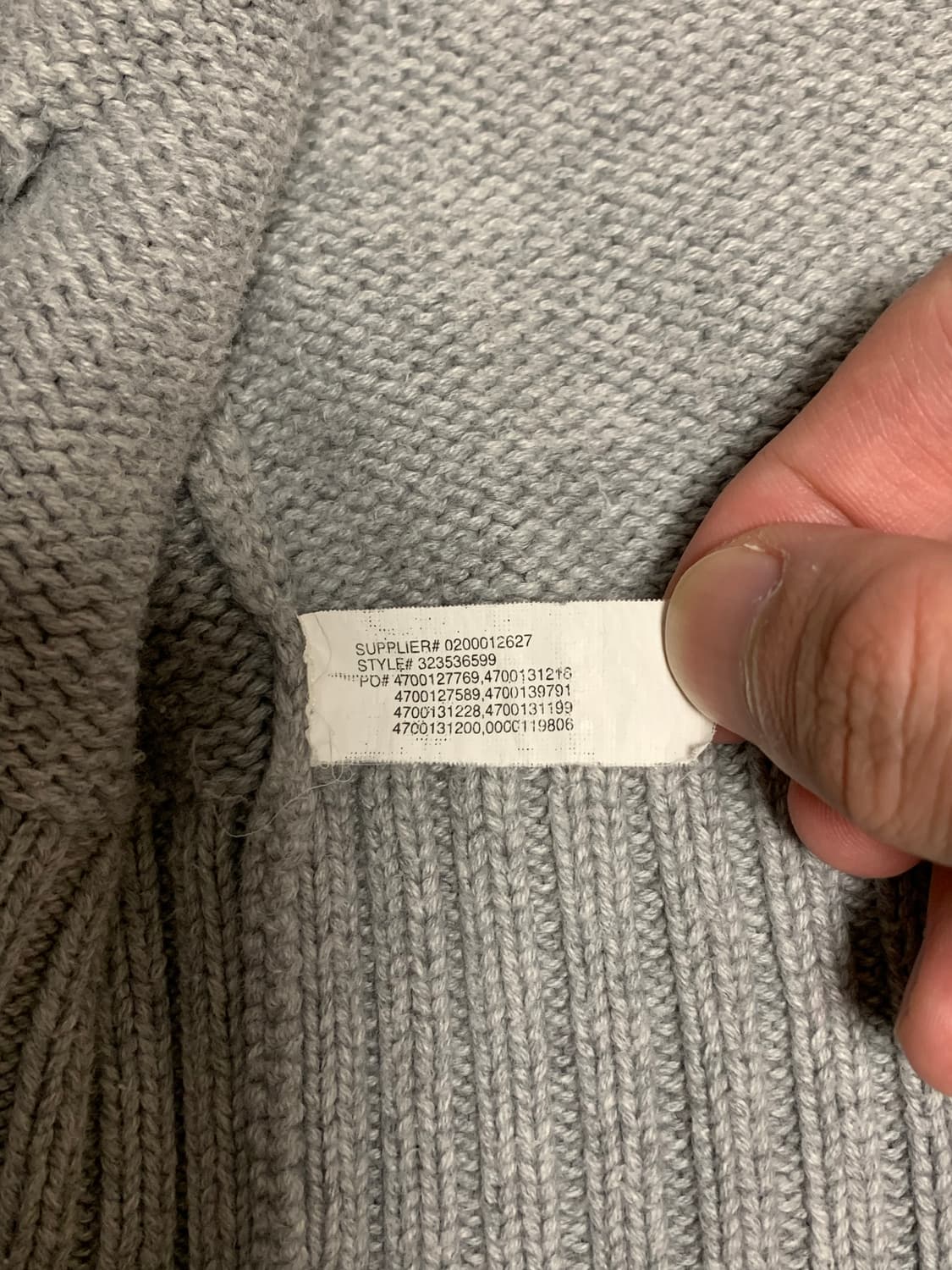 폴로 빅포니 니트집업 그레이  상품이미지9