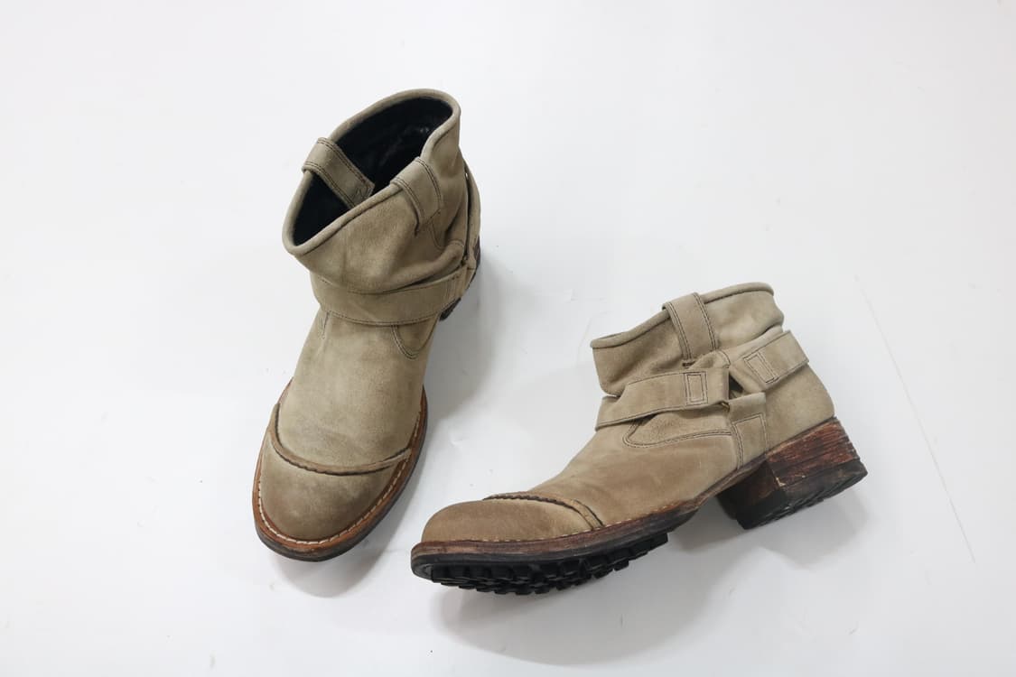 훕데두 주름 레더 엔지니어 부츠 상품이미지2