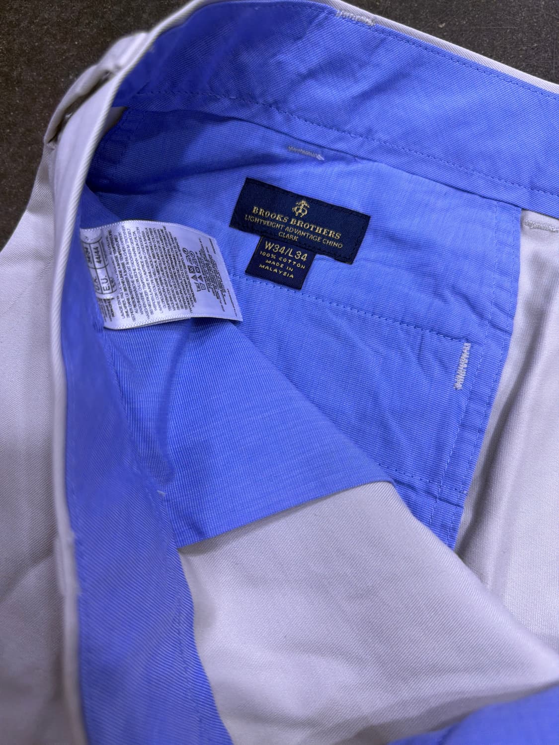 브룩스브라더스 어드밴티지 치노 클라크 코튼팬츠 베이지 34 상품이미지8