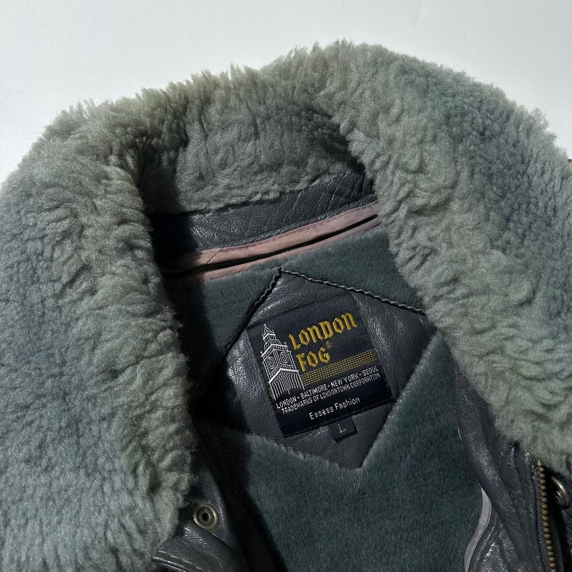 런던포그 고트스킨 봄버 자켓 상품이미지4