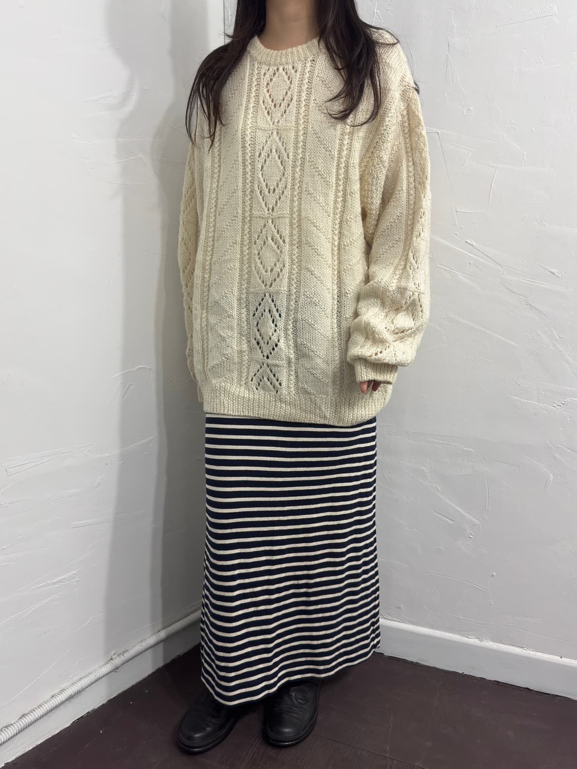 coen stripe long skirt 상품이미지3