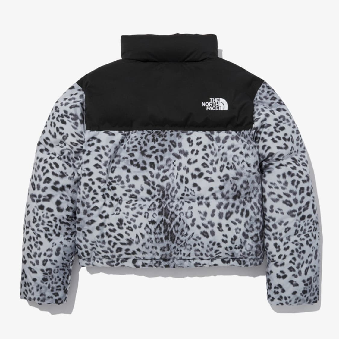 노스페이스 우먼 화이트라벨 노벨티 눕시 패딩 레오파드 프린트 실버 상품이미지2