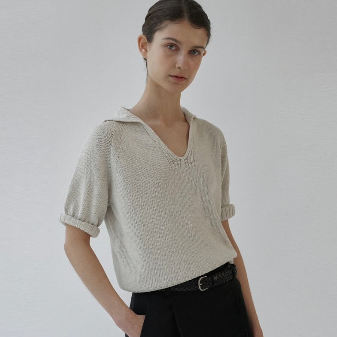 낫띵리튼(NOTHING WRITTEN) 코튼 폴로 반팔니트 55-66 상품이미지2