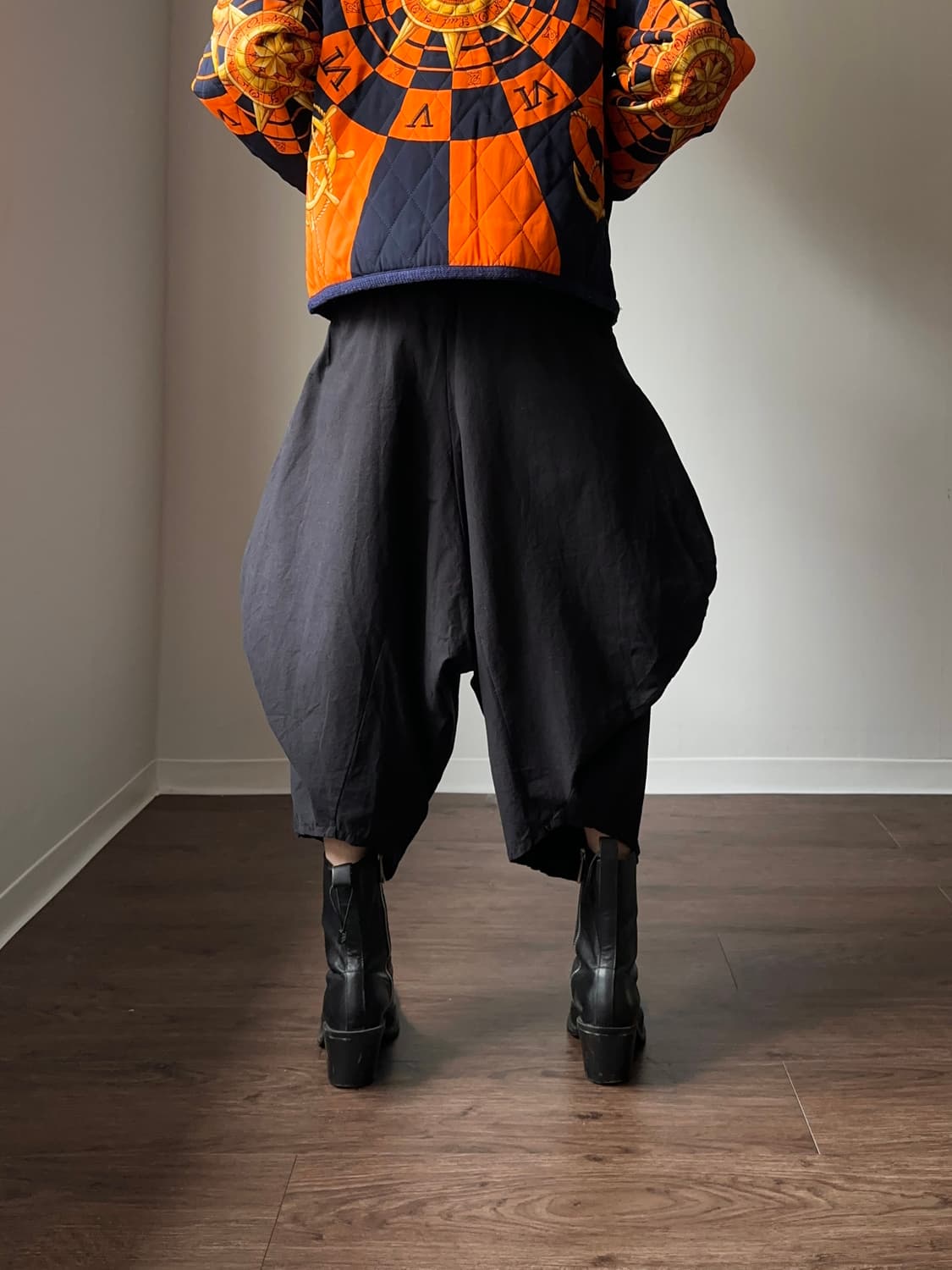 볼륨 커브드 사루엘 팬츠 상품이미지6