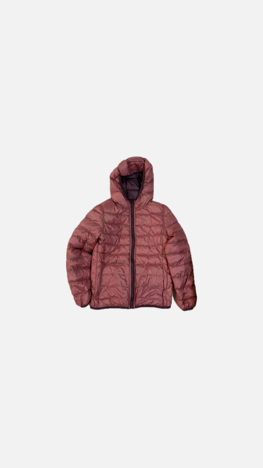 리버시블 자주색 경량패딩 상품이미지2