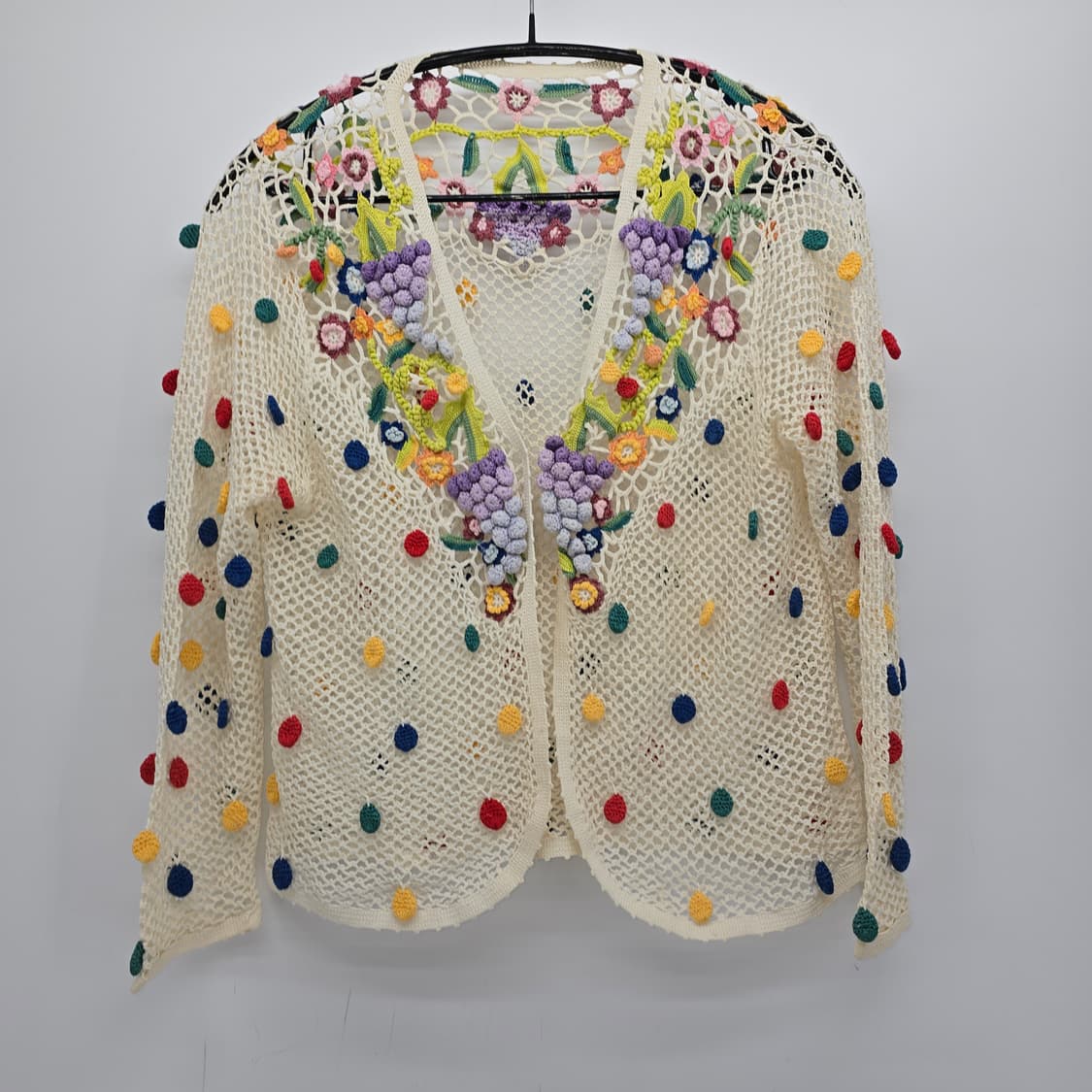 빈티지 크로쉐 니트 가디건 상품이미지1