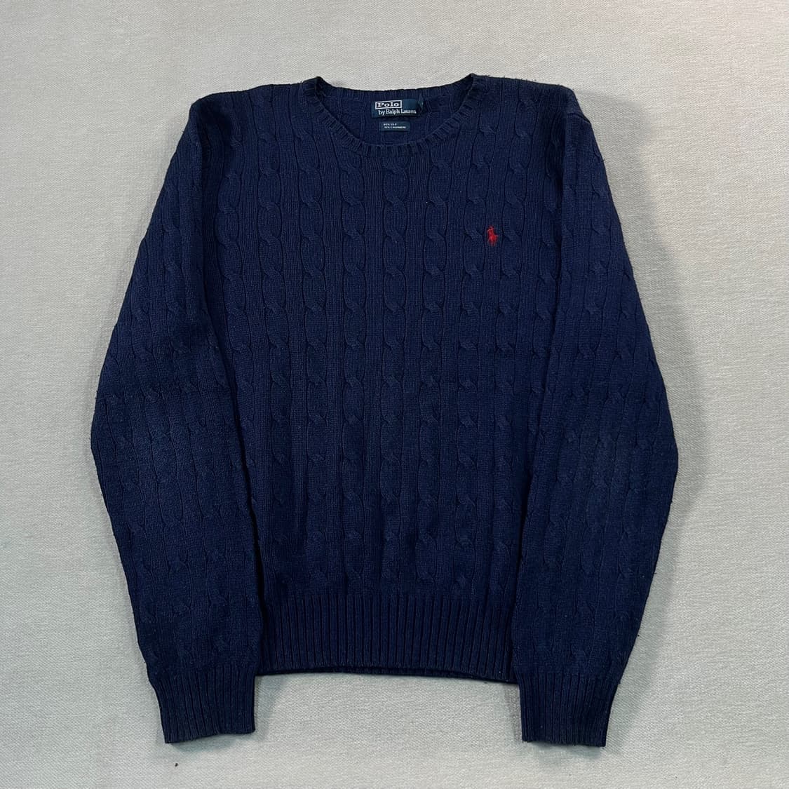 100 폴로 랄프로렌 캐시미어 꽈배기 니트 상품이미지1