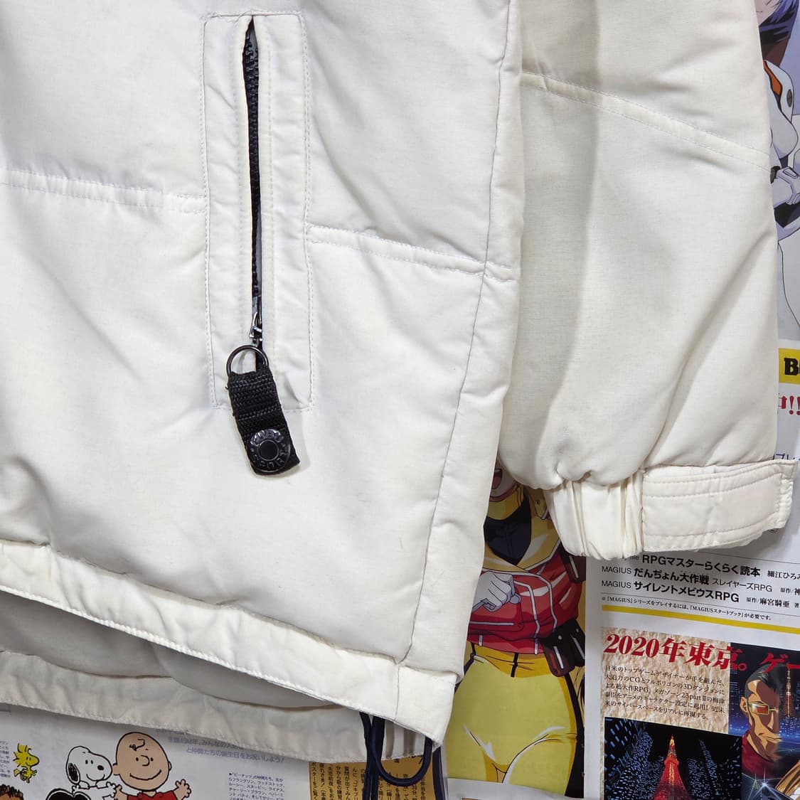 후부 아이보리 올드스쿨 다운 패딩 점퍼 상품이미지5