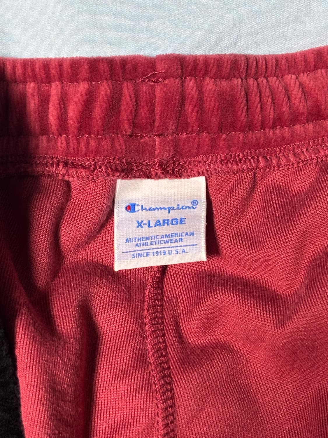 XL) 챔피온 벨루어 카라넥 집업 / 벨루어 롱 팬츠 다크 와인 셋업 상품이미지6