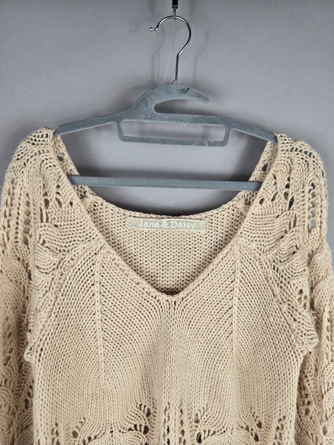 [무료배송]제인&데이지 F 여성 보헤미안 그물 하프 니트 상품이미지2