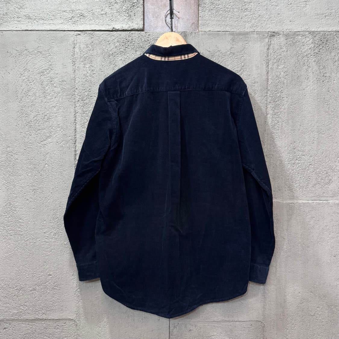 버버리 런던 네이비 코듀로이 셔츠 (M)   상품이미지5