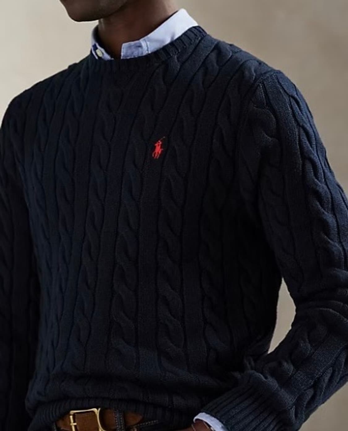 폴로 케이블 니트 110(L) 판매 상품이미지7