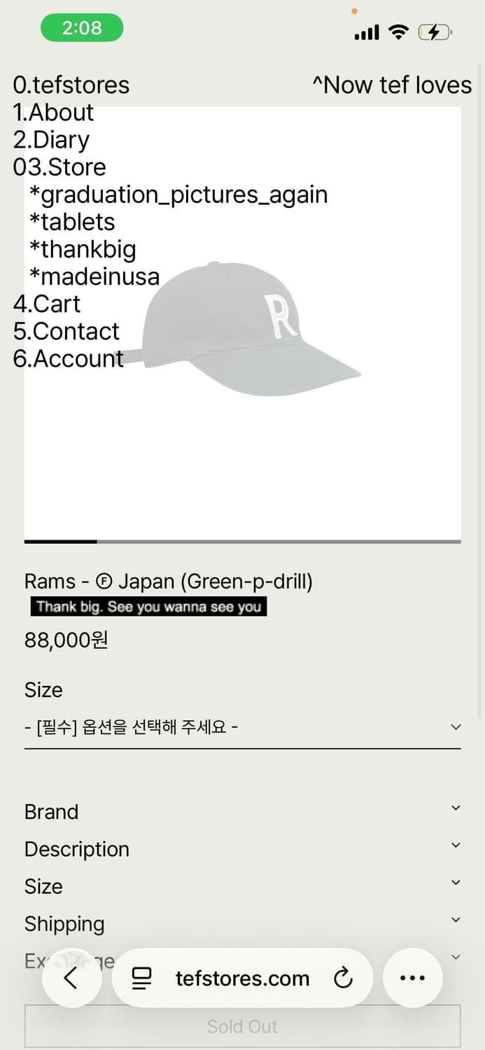 tefstores Rams - Japan L사이즈 상품이미지5