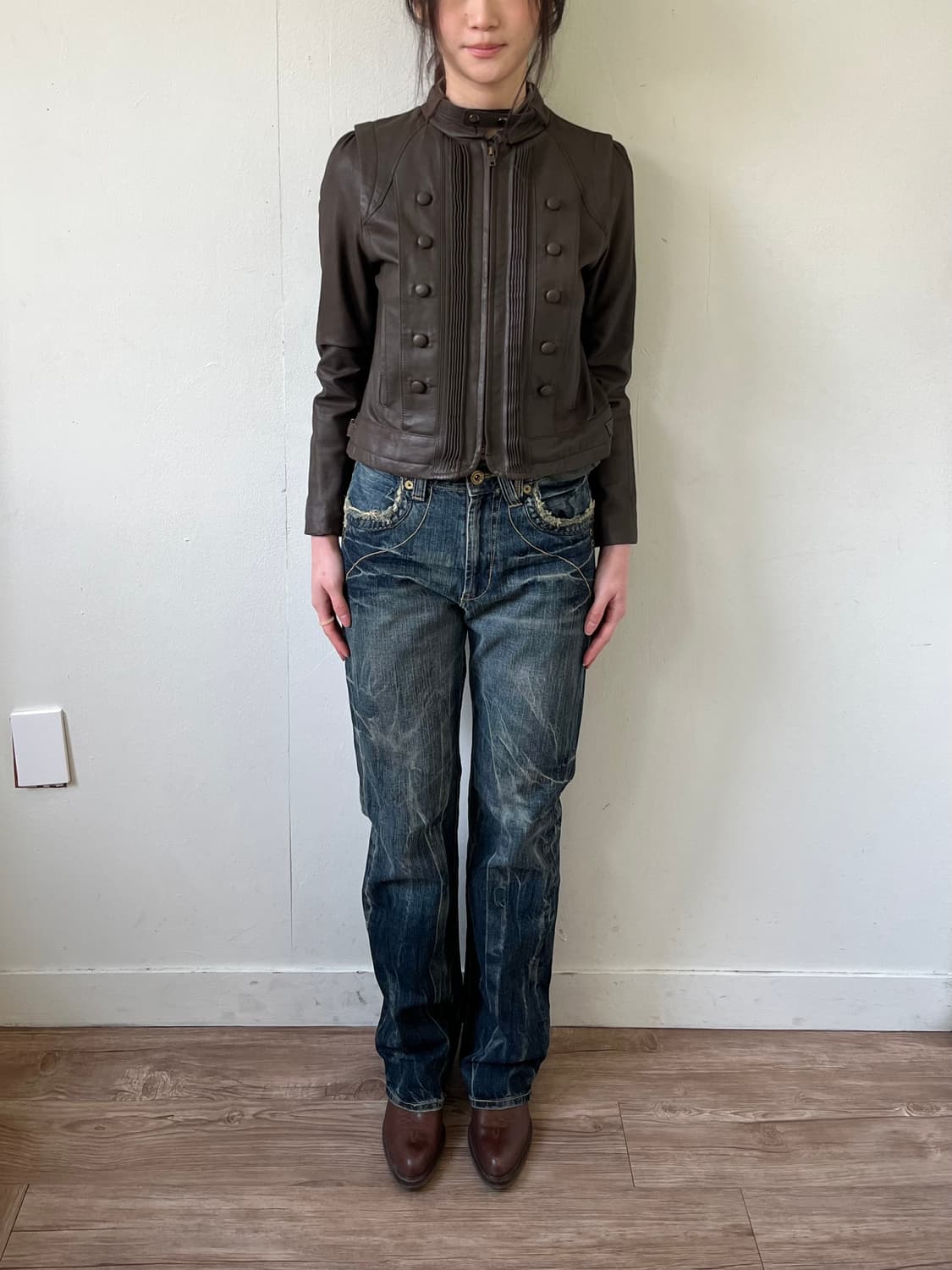 HONG SUNG WAN 나폴레옹 레더자켓 상품이미지8