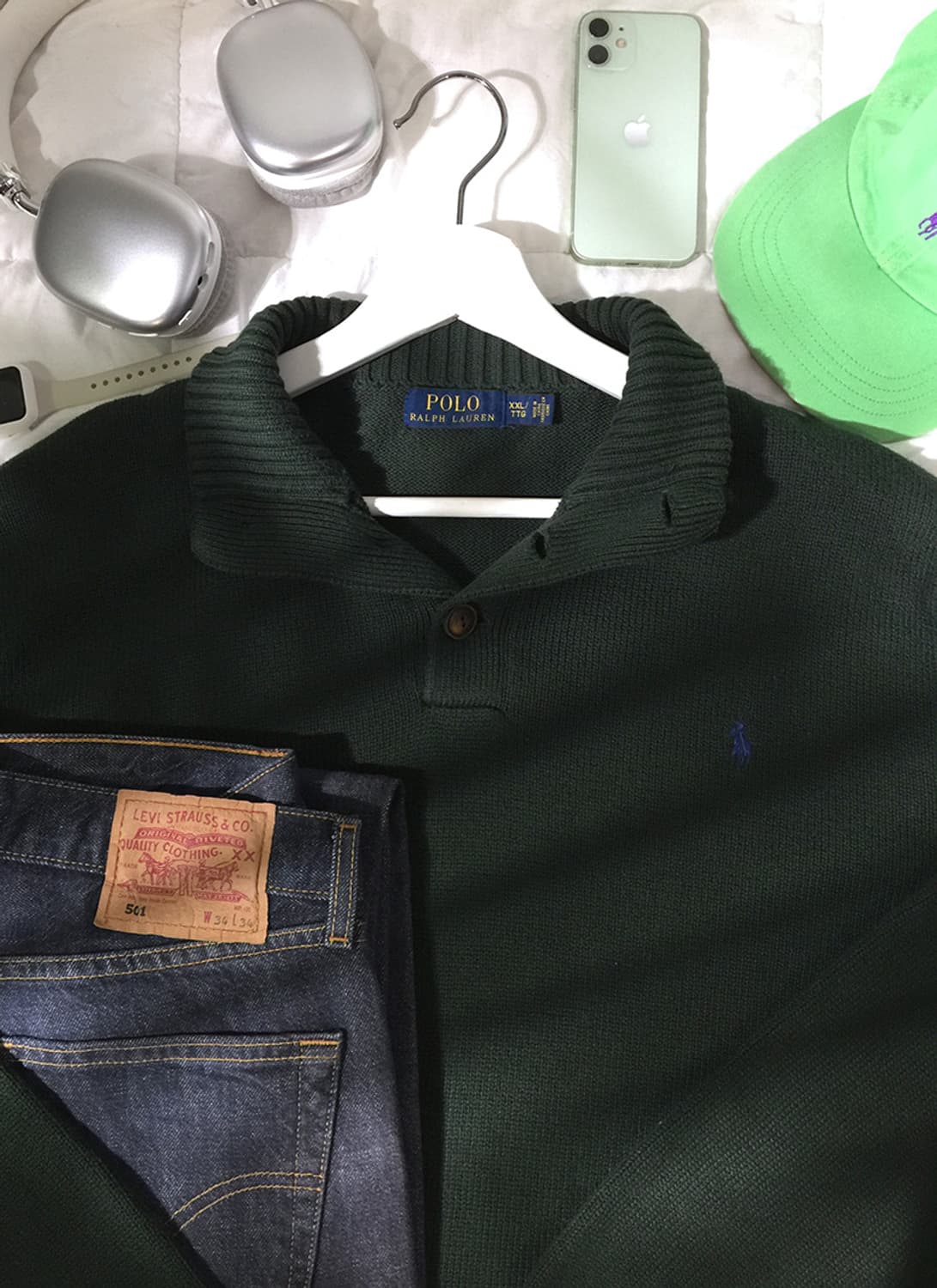 (MAN) 폴로랄프로렌 버튼넥 스웨터 XL 상품이미지1