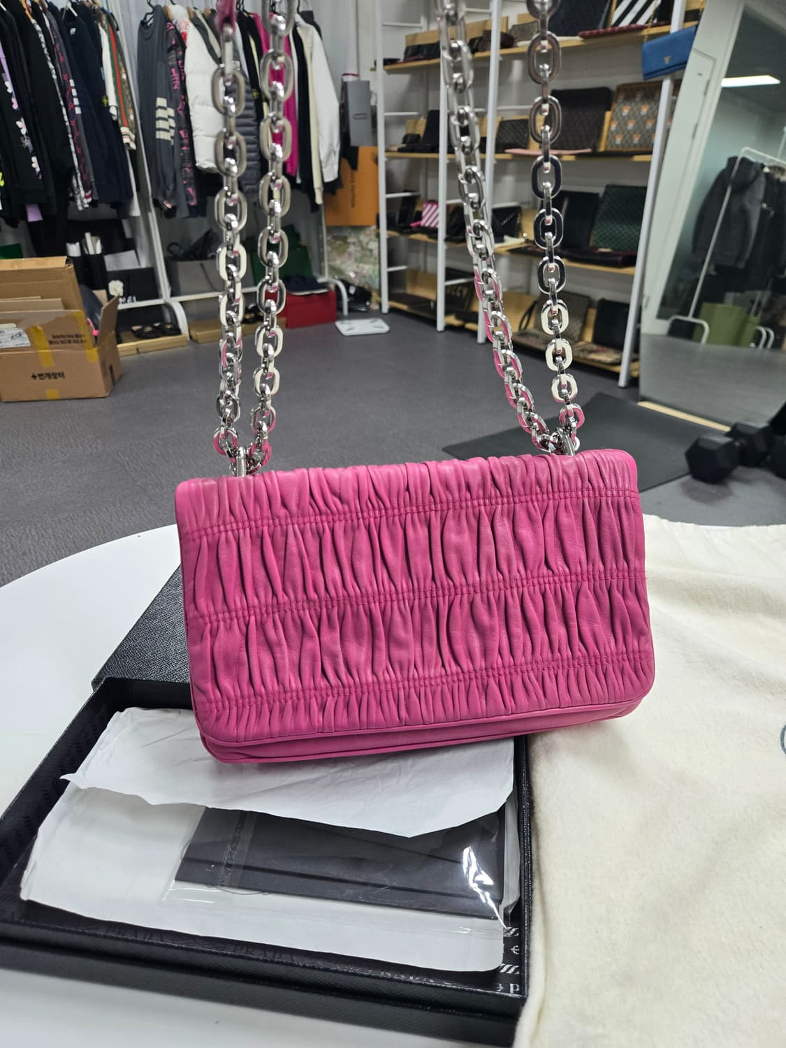 [A급컨디션]프라다 고프레 숄더백 상품이미지2