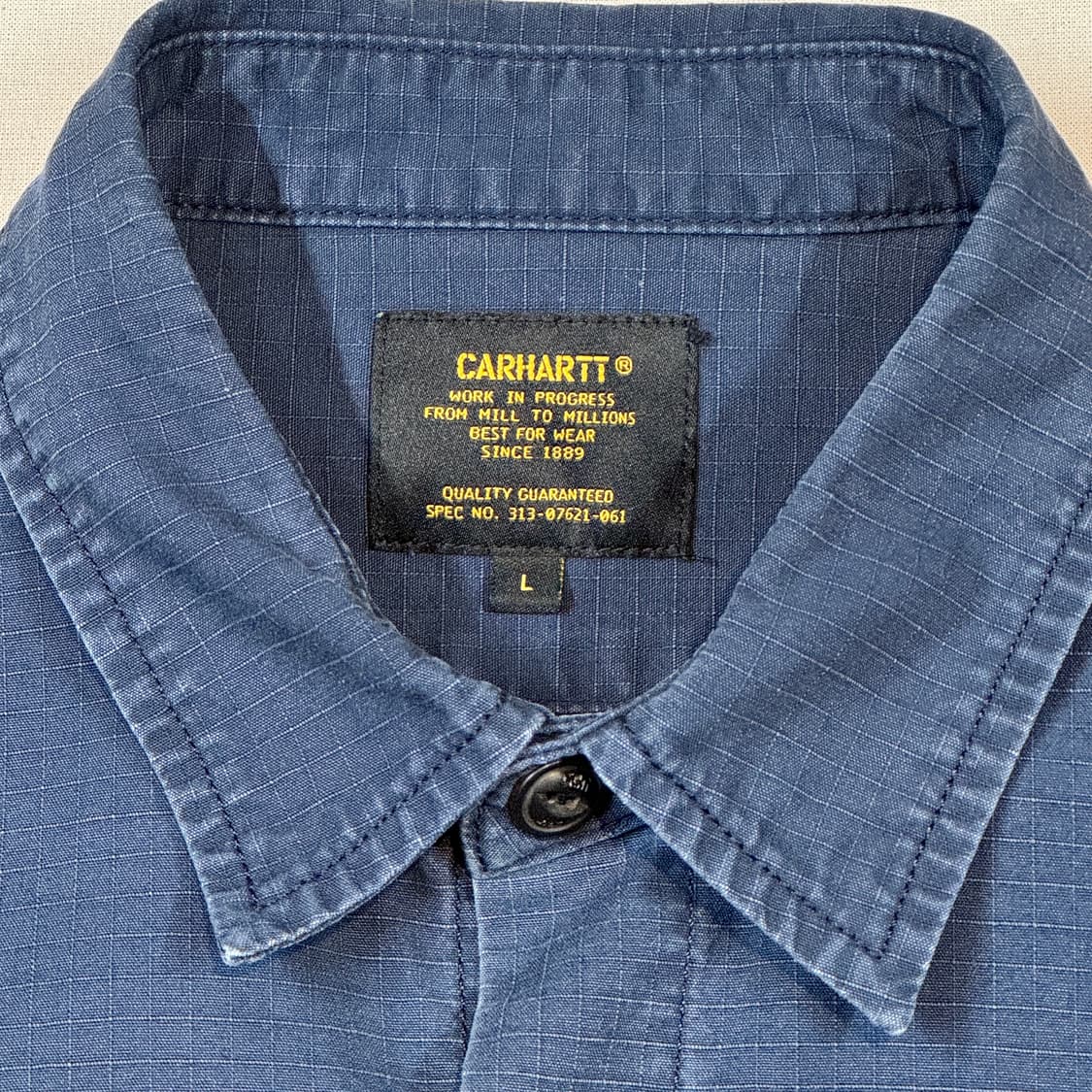 L) 칼하트 네이비 립스탑 워크웨어 셔츠 상품이미지6