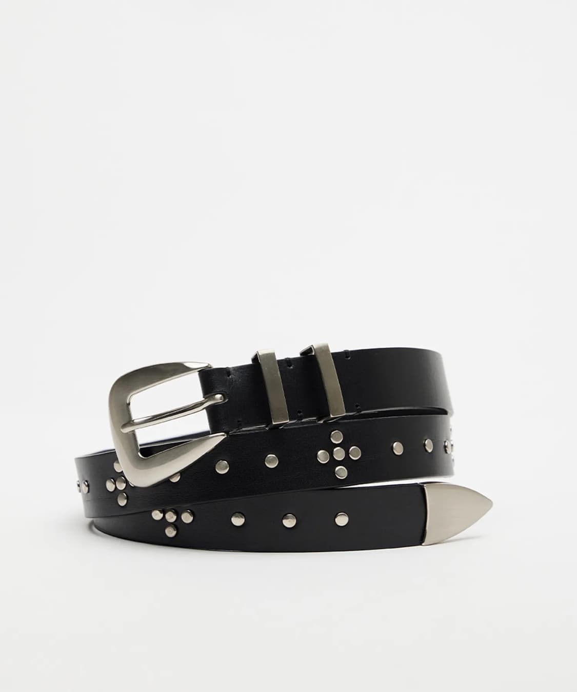 youth 스터드 웨스턴 레더 벨트 상품이미지1