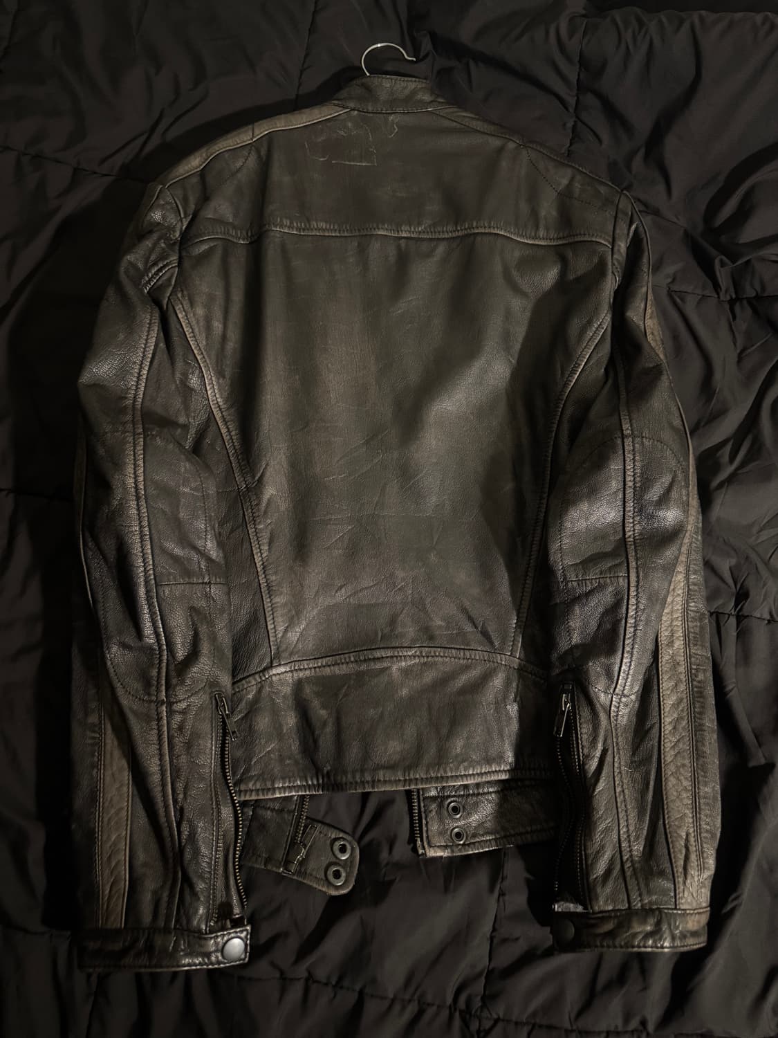 Danier leather 사이드라인 레더 자켓 상품이미지4
