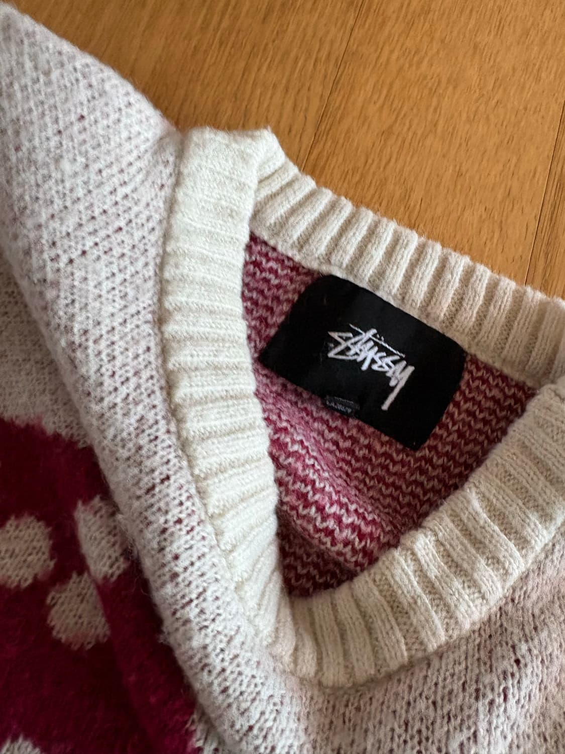 스투시 다이스 니트 모헤어 L 상품이미지3