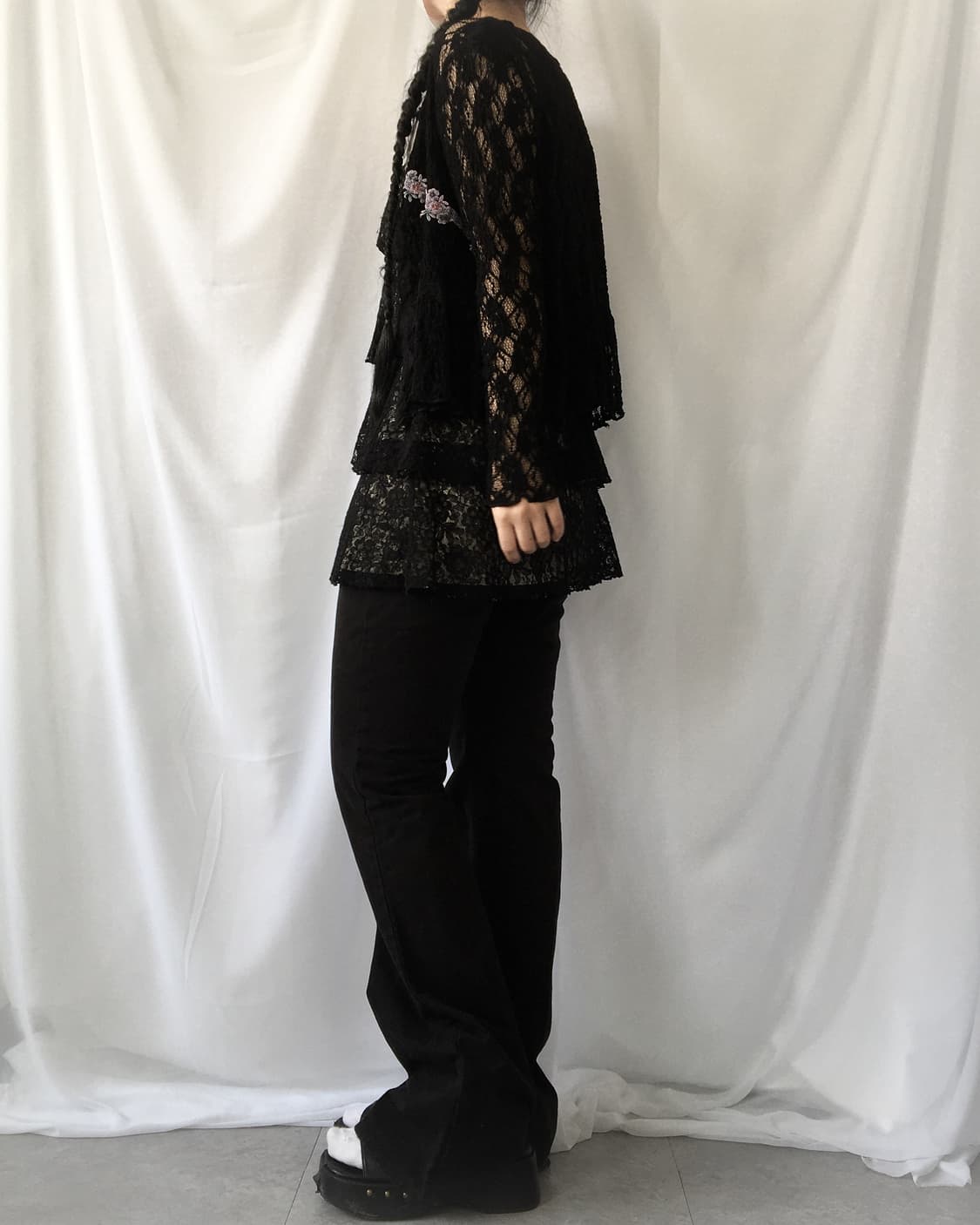 Lace point crochet knit cardigan 상품이미지7