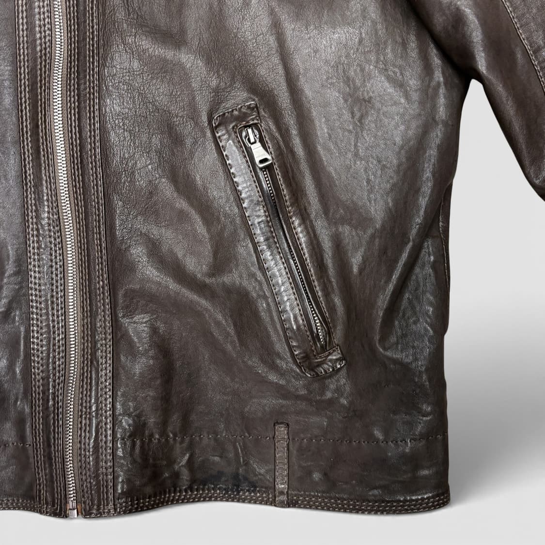 휴고 보스 램 레더 자켓 상품이미지6