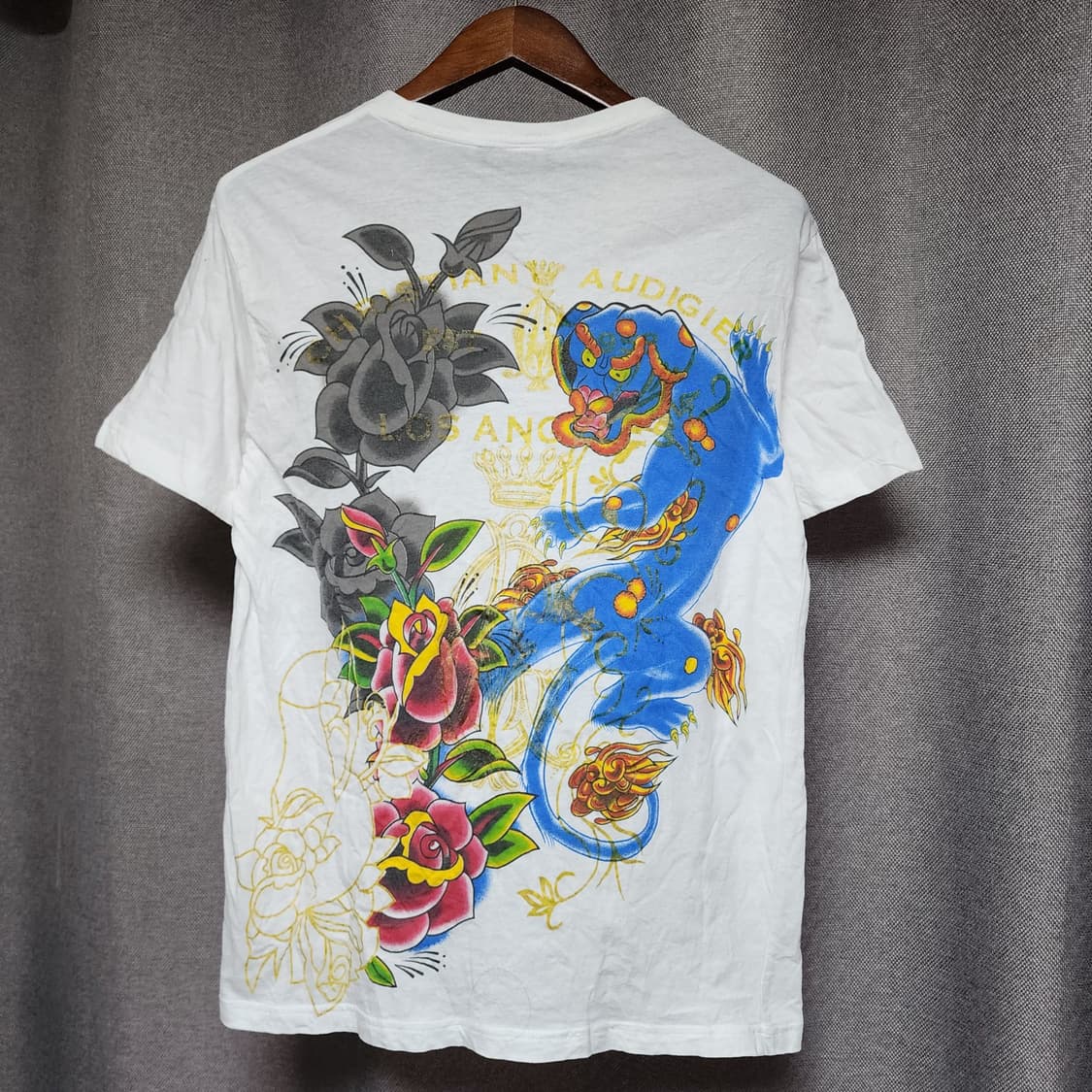 Christian Audigier Y2k Oriental 큐빅 롱슬리브 상품이미지3