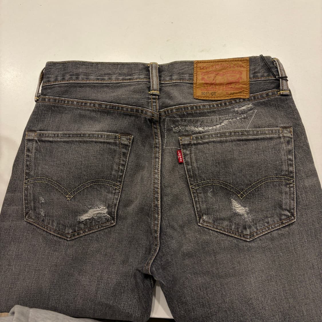 [28x32] 리바이스 501 CT 데님 빈티지 워싱진 팬츠 C481 상품이미지4
