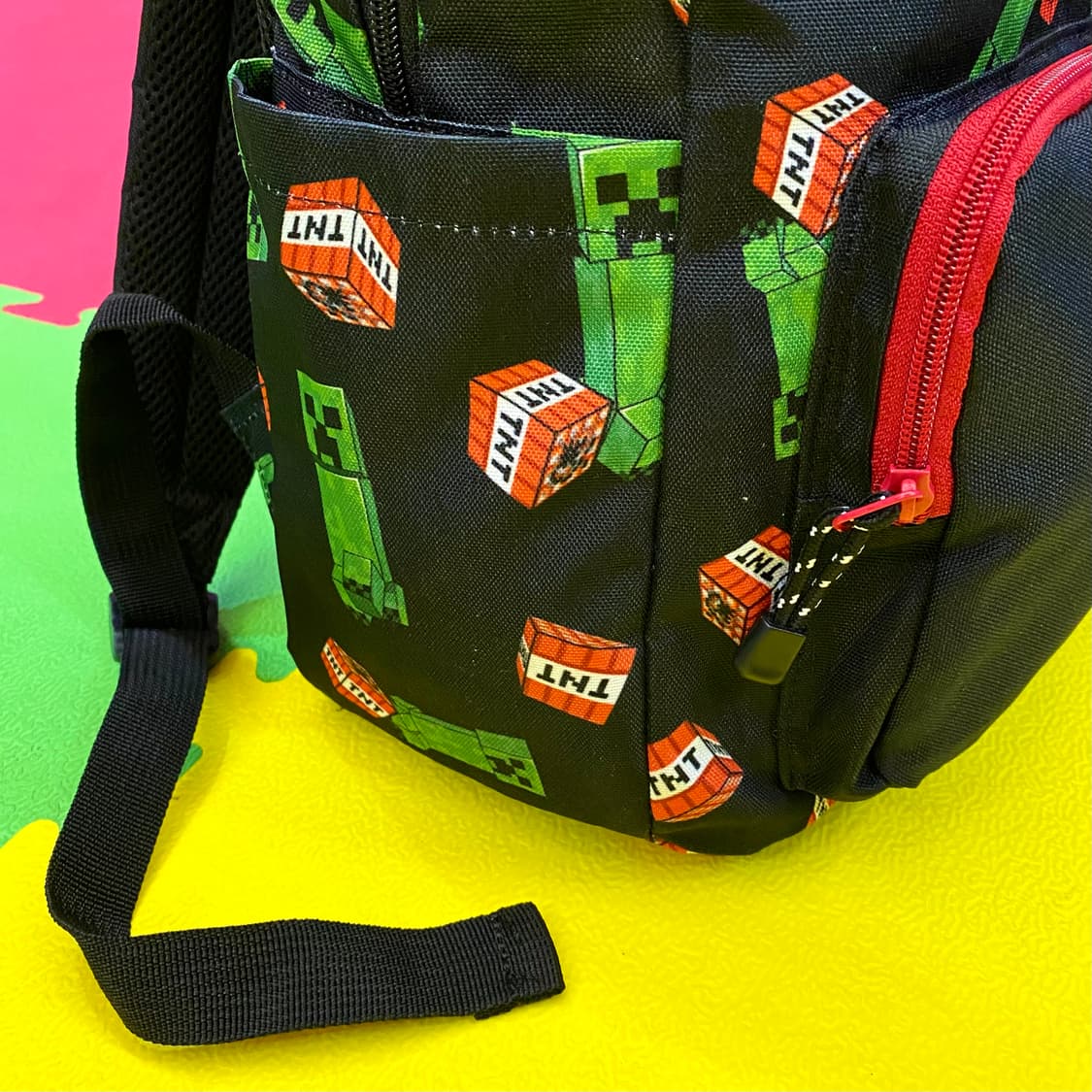 마인크래프트 크리퍼 & T.N.T 프린팅 백팩 상품이미지3