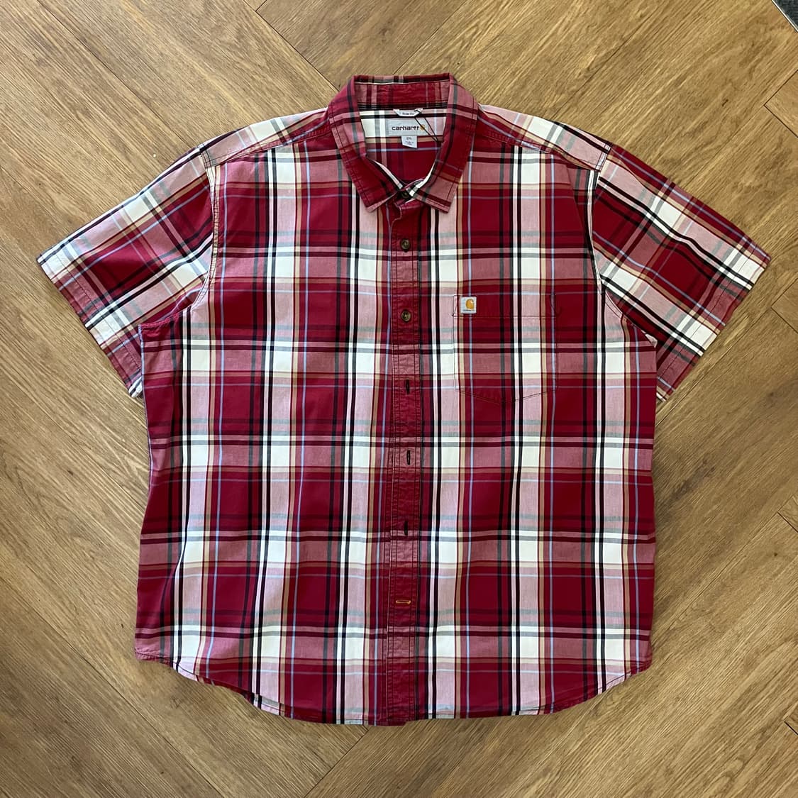 N205 칼하트 체크 반팔셔츠 상품이미지1