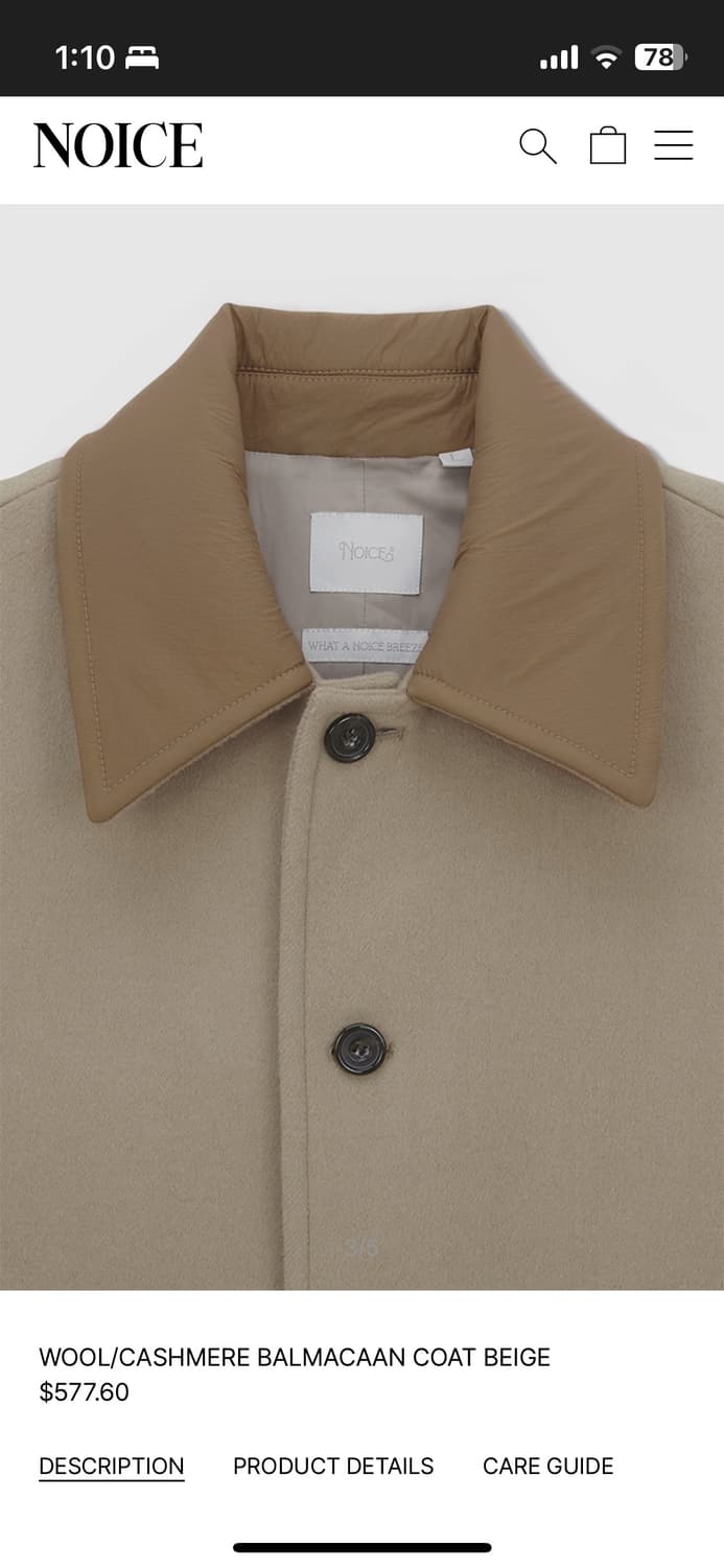 NOICE BALMACAAN COAT 상품이미지3