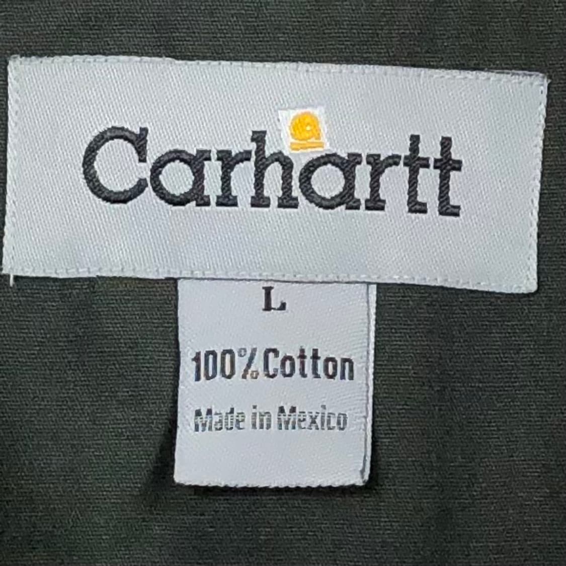 XL 칼하트 카키 워크 셔츠 상품이미지3