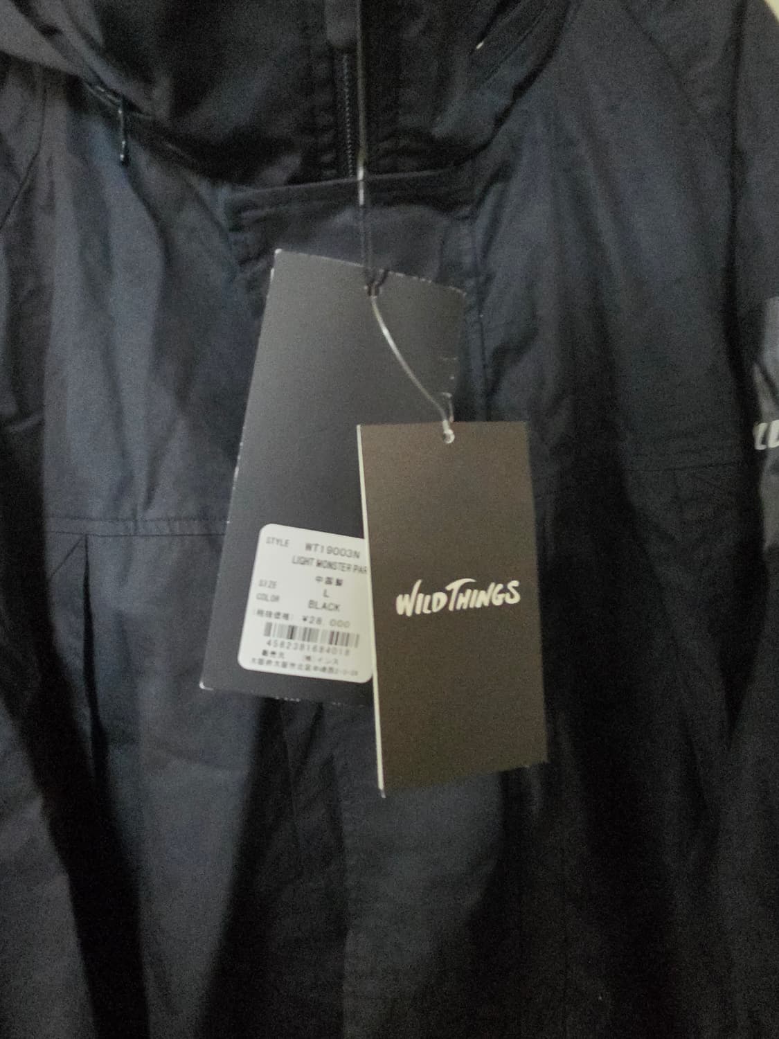 WILD THINGS 와일드씽스 라이트 몬스터 밀리터리자켓  블랙 새제품 상품이미지4