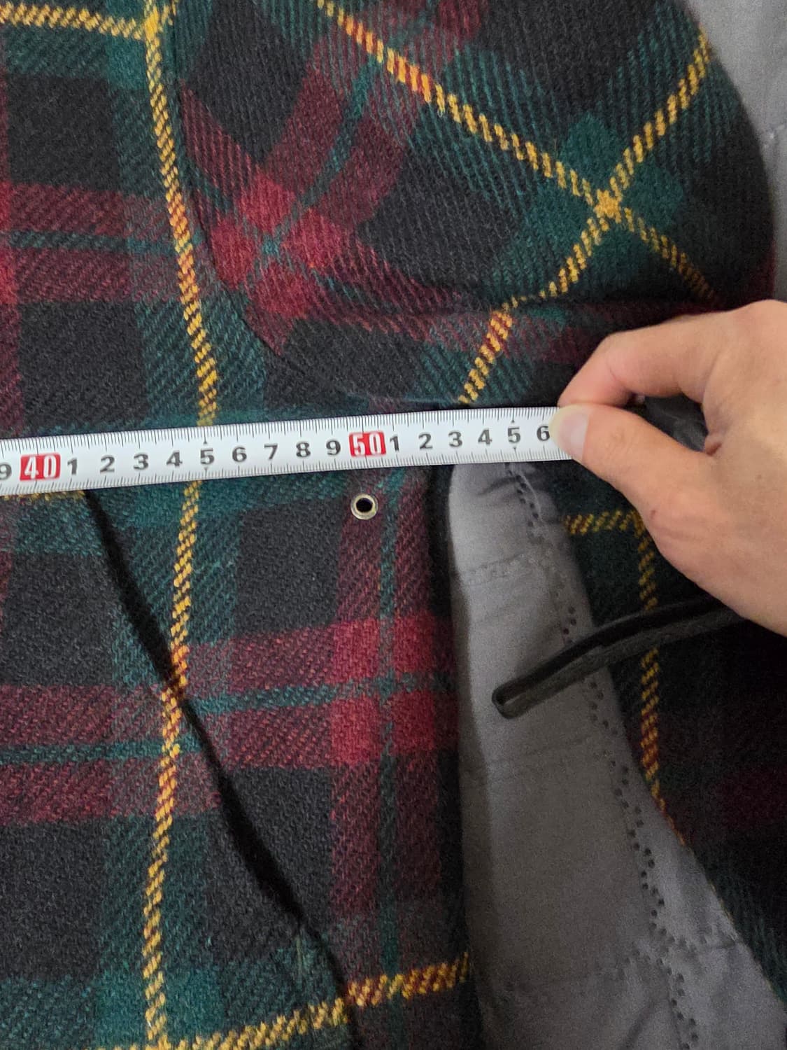 폴로 타탄체크 알파카 헌팅자켓 s사이즈 팝니다 상품이미지8