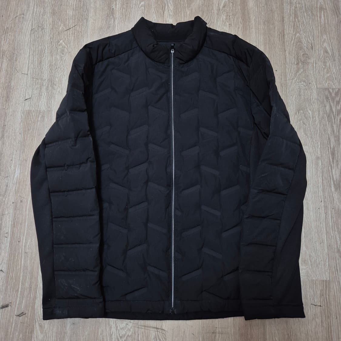 PGA 골프웨어 남성 블랙 덕다운 경량패딩 점퍼 XL(105) 상품이미지1