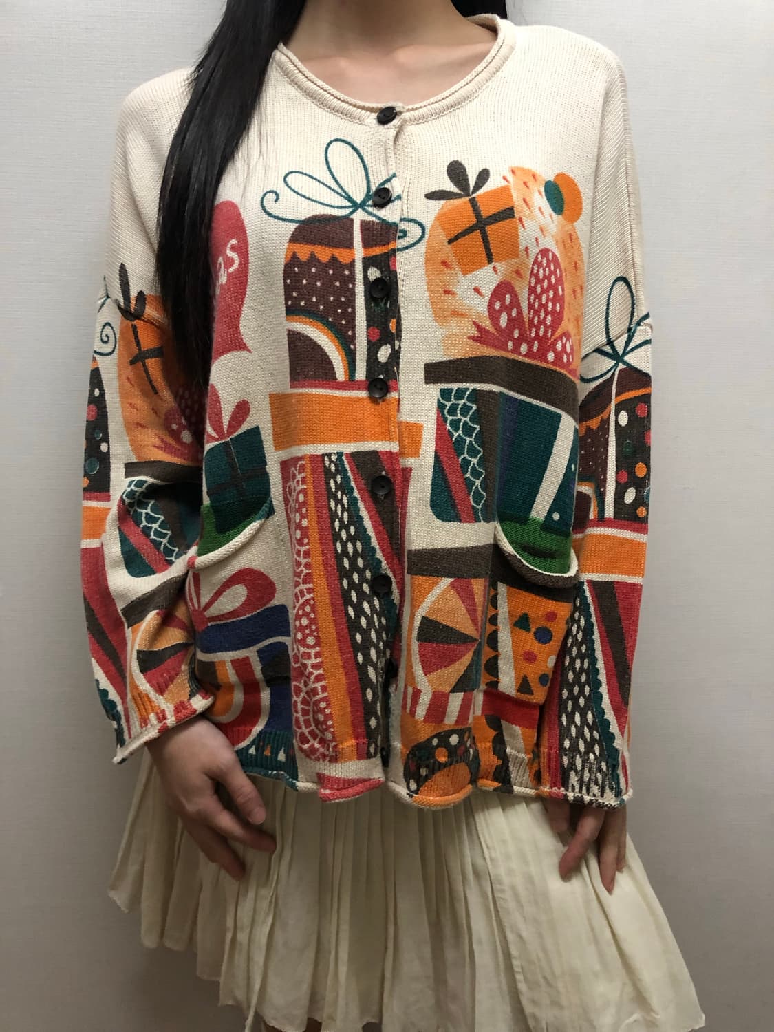 빈티지 아이보리 히피 가디건 상품이미지6