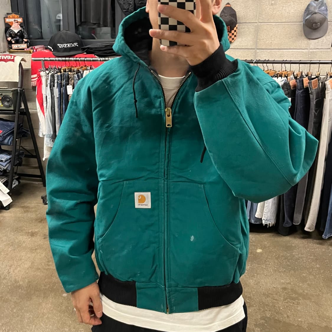 90s Carhartt J04 AQU 액티브 자켓 (105-110) 상품이미지7