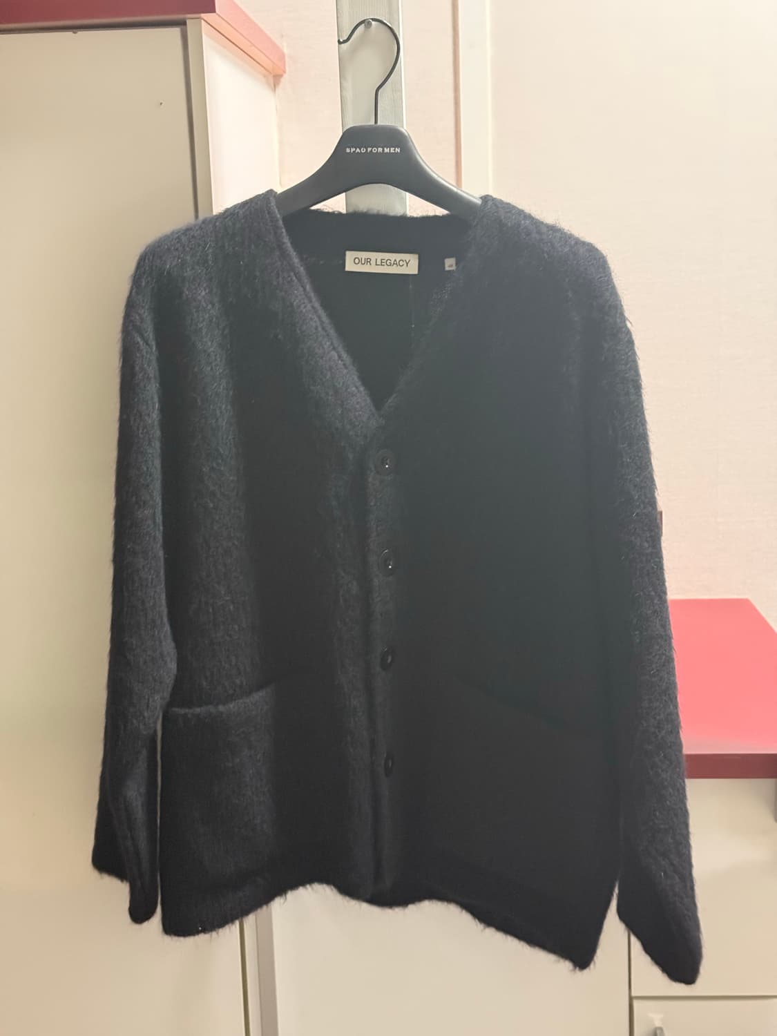 아워레가시 모헤어 가디건 블랙 48 상품이미지1