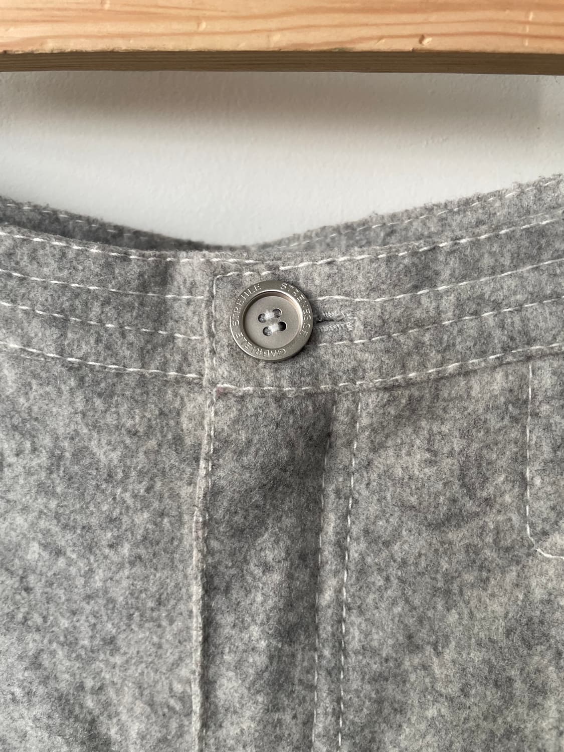 vintage light gray stitch pants 상품이미지3