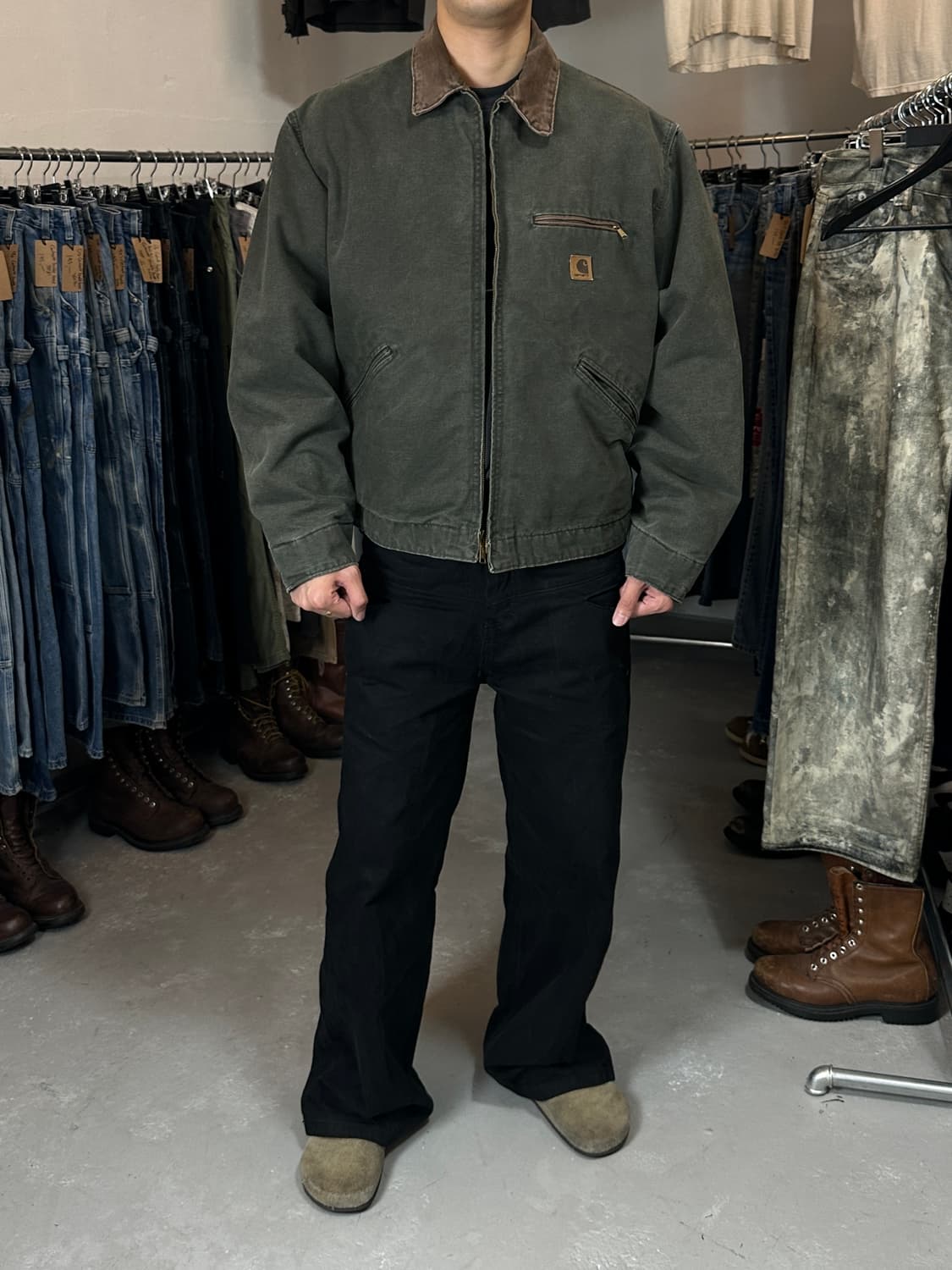 00's OG USA Made 칼하트 J97 MOS 디트로이트 자켓 상품이미지10
