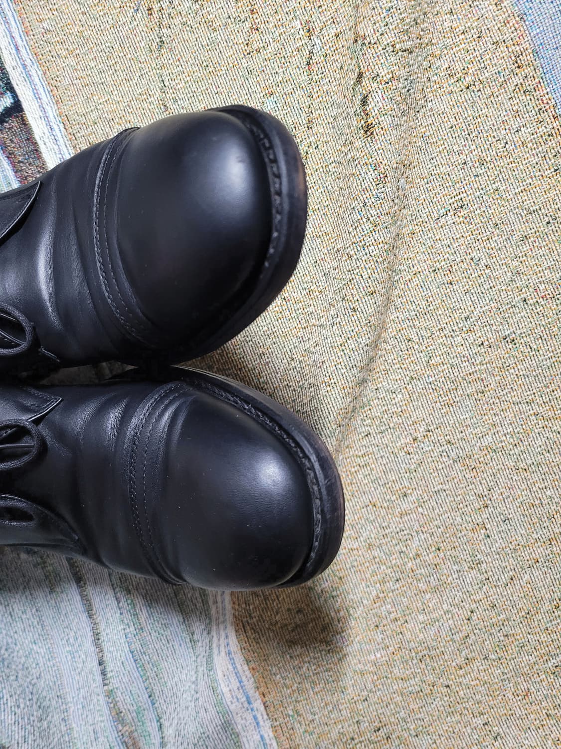 훕데두 블랙 레더 구두 상품이미지5