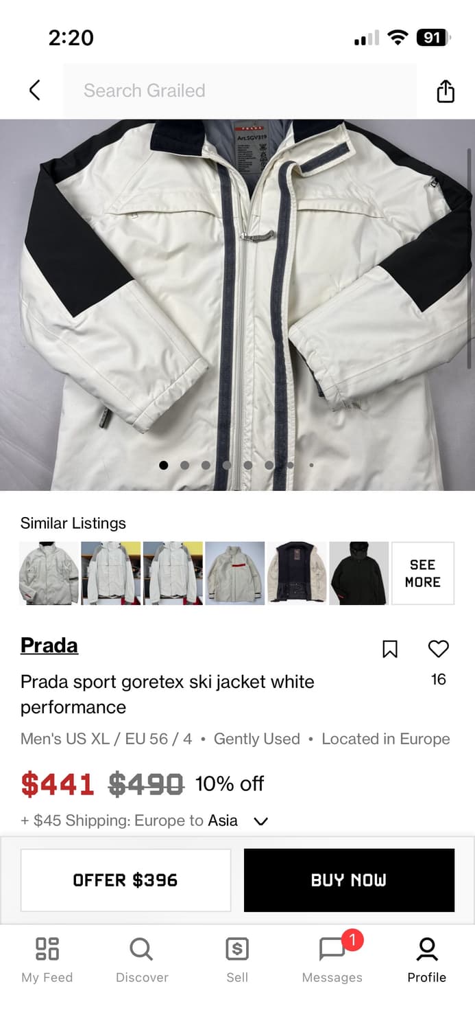 프라다2003 고어텍스 스키 파카 상품이미지10