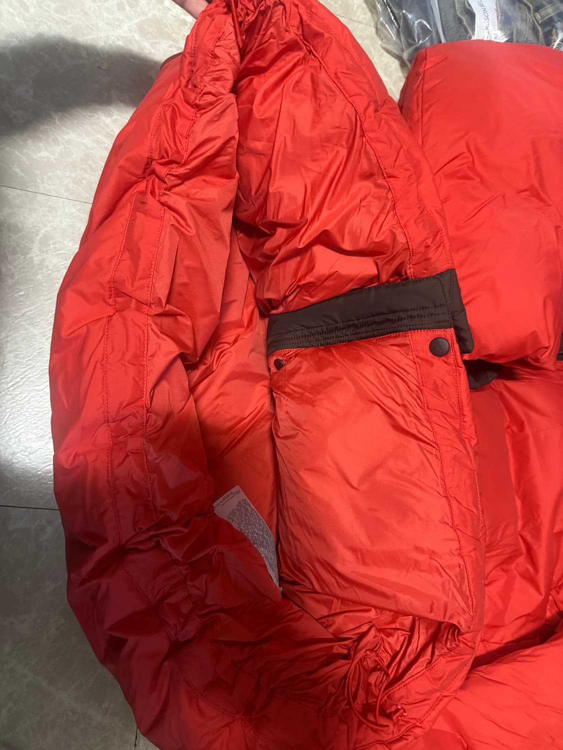 2XL 유니클로 마르니 패딩 오렌지 상품이미지8