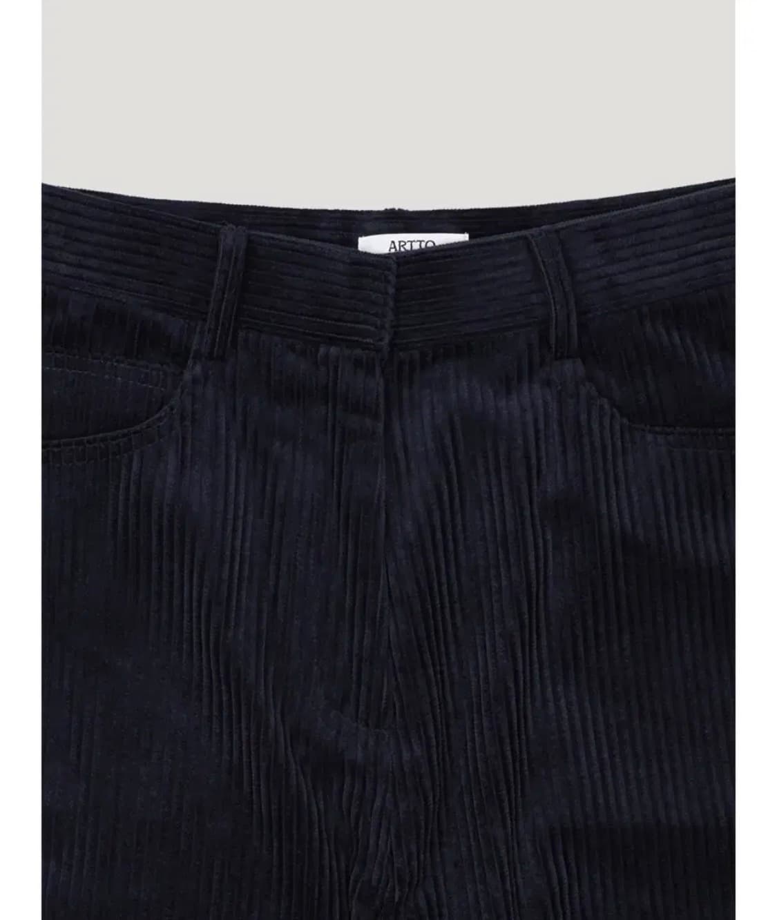 아르토 Curved Wale Corduroy Pants_Navy 상품이미지4