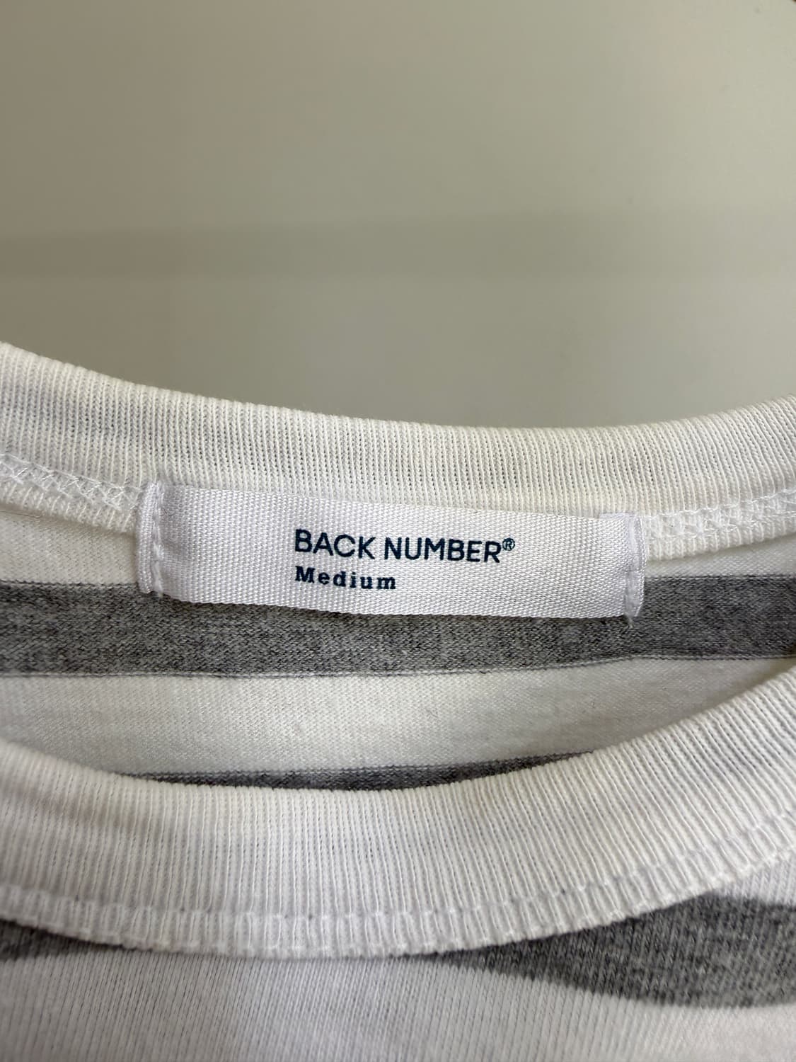 BACK NUMBER  스트라이프 반팔티  상품이미지5