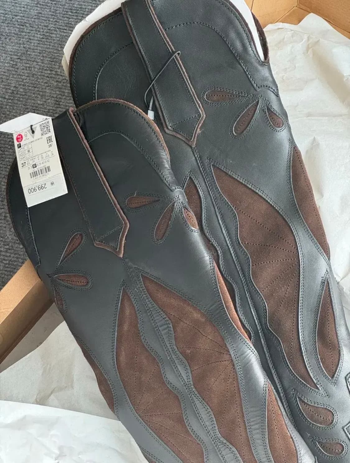 자라 리얼가죽 웨스턴 부츠 상품이미지2