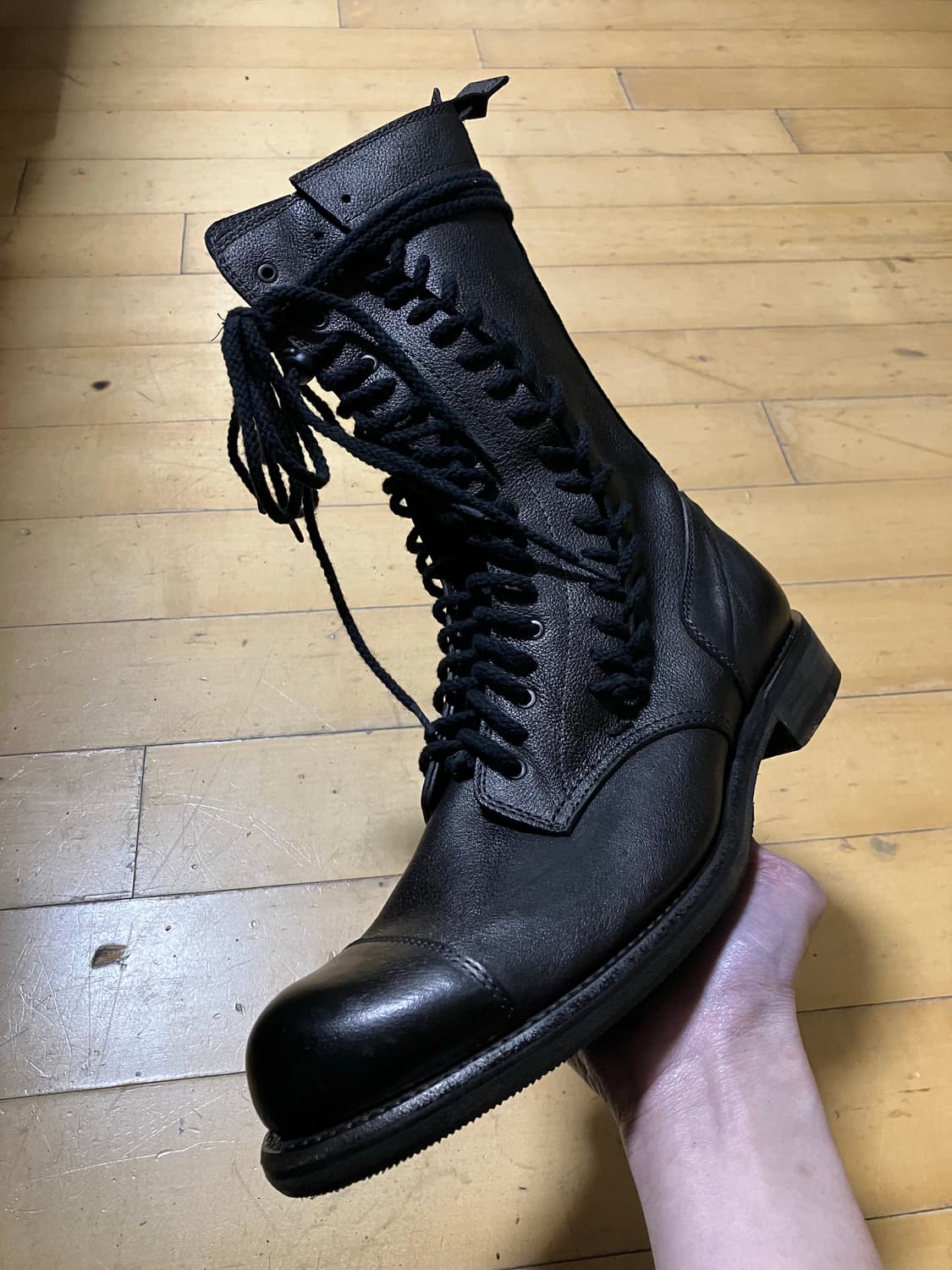 Hiromu takahara 로엔 트리플 레이스업 컴뱃 부츠  270 상품이미지2